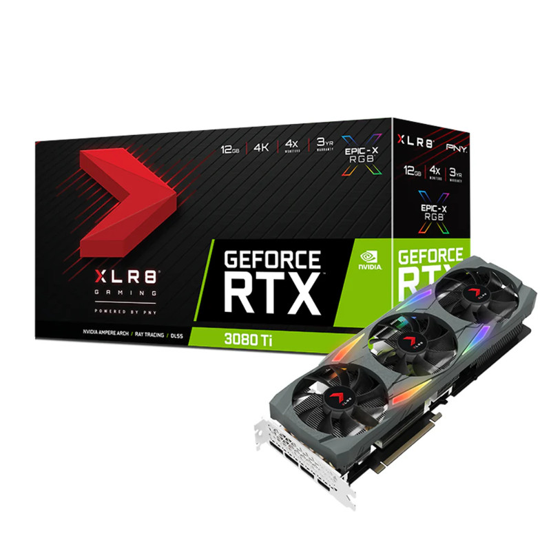 PNY GeForce RTX 3080 Ti 12GB XLR8 Gaming Graphics Card - كرت الشاشة
